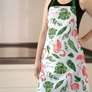 Tropical Pink Flamingo Pattern Küche Schürze