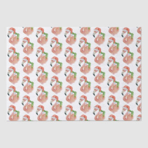 Tropical Pink Flamingo Weihnachtsfeier Weihnachtsm Seidenpapier