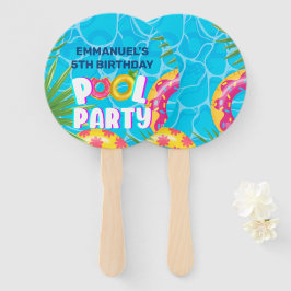 Tropical Pool Party Geburtstag Fächer