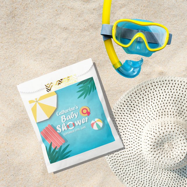 Tropical Pool Party Summer Baby Dusche Geschenktütchen (Von Creator hochgeladen)