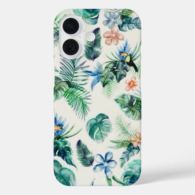 Tropical Print Hawaii i iPhone Case (Rückseite)