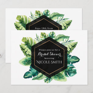 Tropical Rain Forest Island Blätter Einladungen