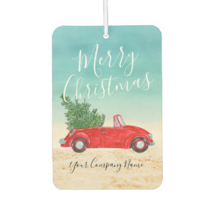 Tropical Red Car Frohe Weihnachts Business Promo Autolufterfrischer