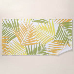 Tropical Retro #2 #palms #decor #art Strandtuch