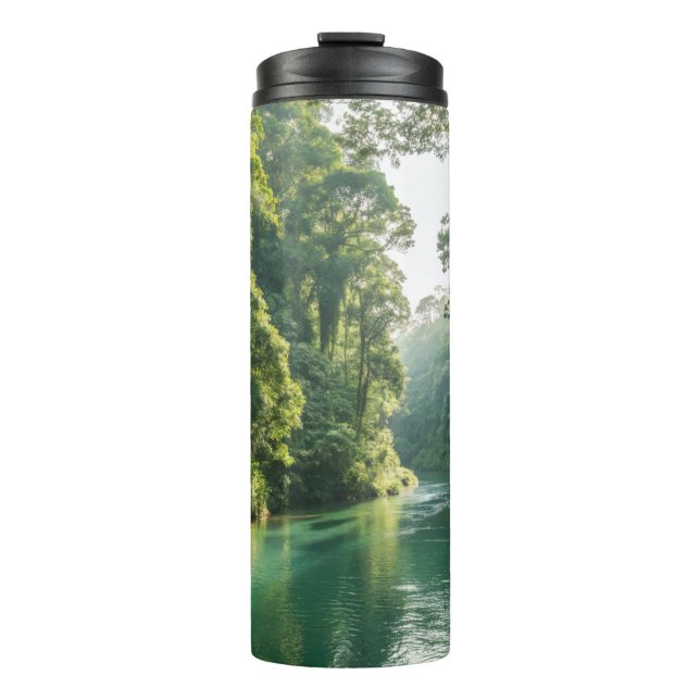 Tropical River Stainless Steel Travel Mug Thermosbecher (Vorderseite)