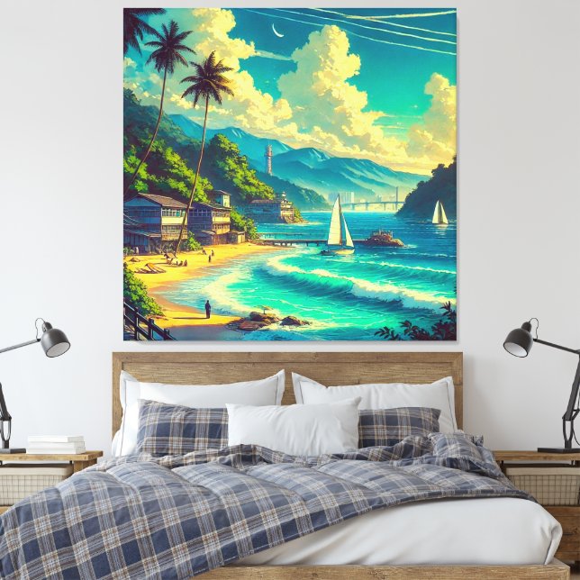 Tropical Ryukyu Dreams Leinwanddruck (Insitu (Schlafzimmer))