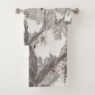 Tropical Safari Adventure 2 #art #tropical Badhandtuch Set