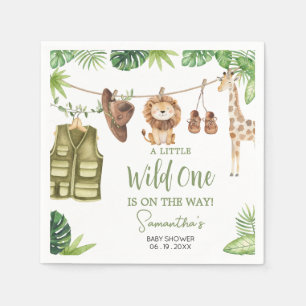 Tropical Safari Jungle Animals Baby Dusche Serviette