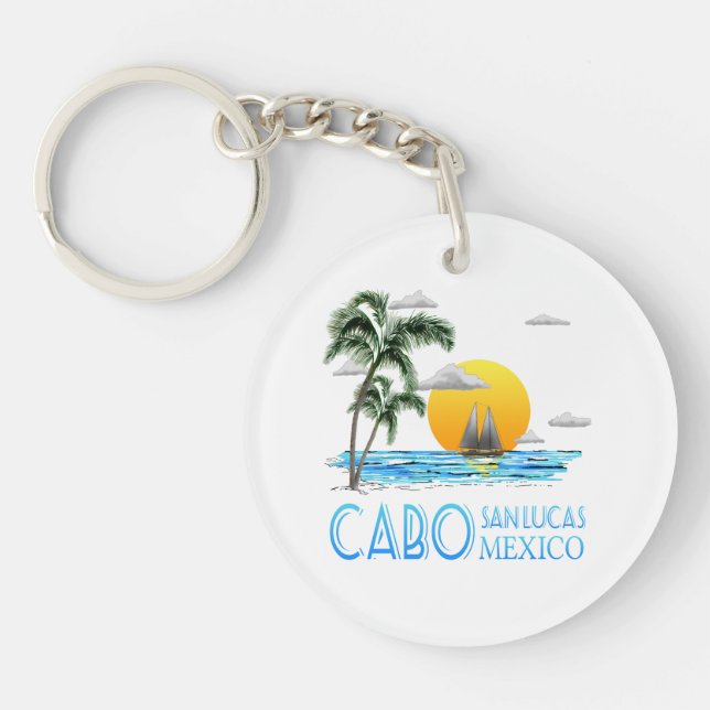 Tropical Sailing Cabo San Lucas Mexico Schlüsselanhänger (Vorderseite)