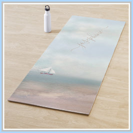 Tropical Sand Beach Ocean Name Yogamatte