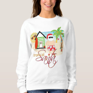 Tropical Santa Christmas Sweatshirt