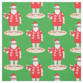 Tropical Santa Claus Stoff