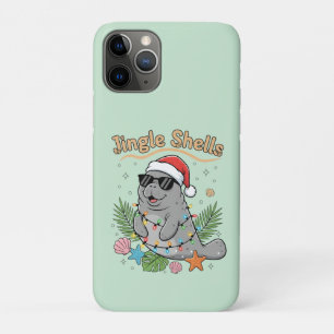 Tropical Santa Manatee Weihnachten Jingle Shells Case-Mate iPhone Hülle