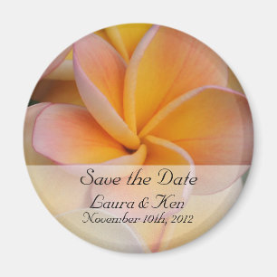 Tropical Save the Date Mariage Magnet