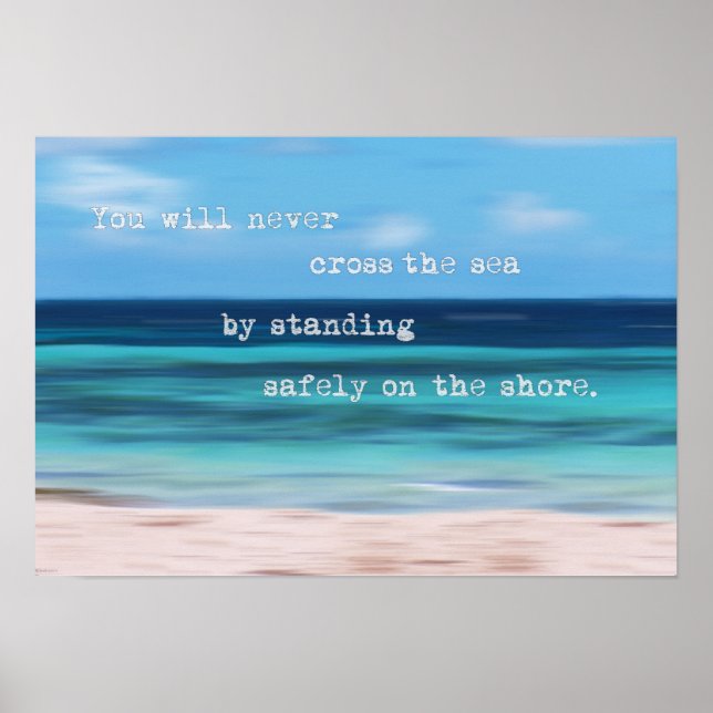 Tropical Sea Abstract Motivational Poster (Vorne)