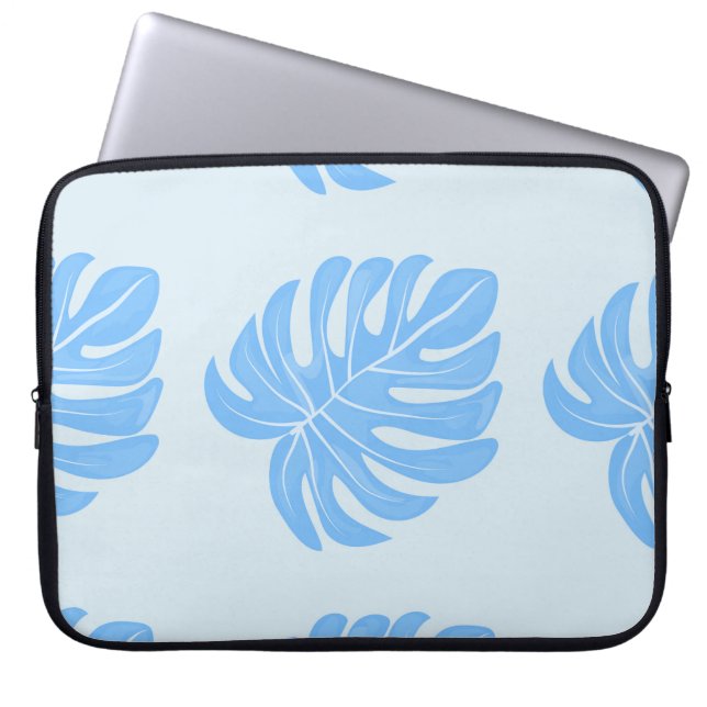 Tropical seamless ethnic pattern with exotic leave laptopschutzhülle (Vorderseite)