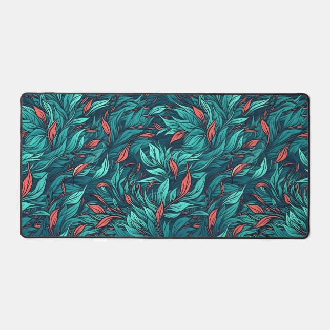 Tropical Serenity Leaf Schreibtischunterlage (Vorderseite)