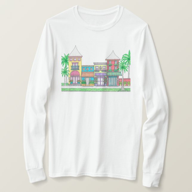Tropical Shops Long Sleeve Tshirt (Design vorne)