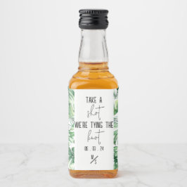Tropical Shot Stickers Alkoholflaschenetikett