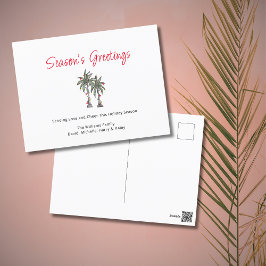 Tropical Simple Palm Trees Beach Weihnachten