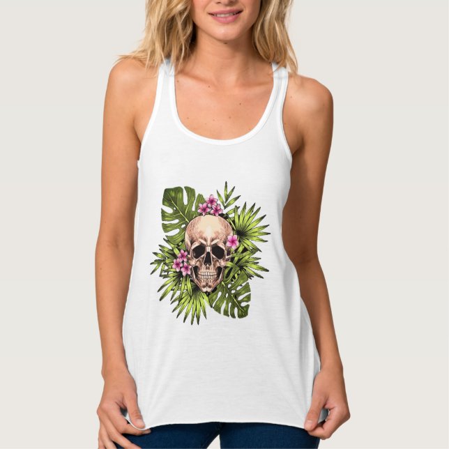 Tropical Skeleton Tank Top (Vorderseite)