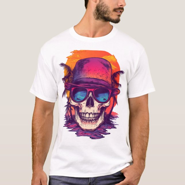 Tropical Skull Vibe T-Shirt (Vorderseite)