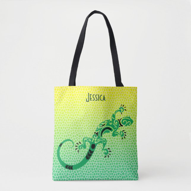 Tropical Snake Scales and Lizard Personalised Tasche (Vorderseite)