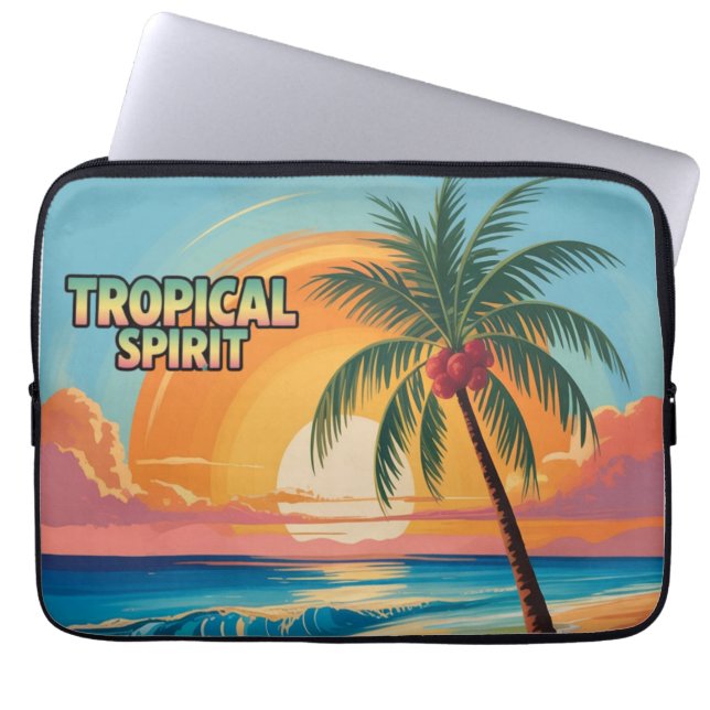 Tropical Spirit Laptopschutzhülle (Vorderseite)