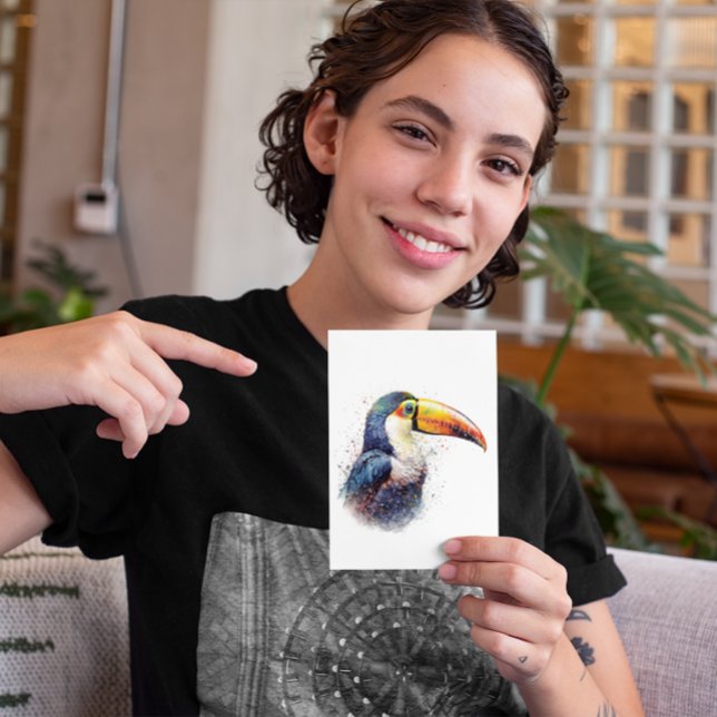 Tropical Splendor Toucan Postkarte (Von Creator hochgeladen)