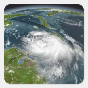 Tropical Storm Dennis Quadratischer Aufkleber
