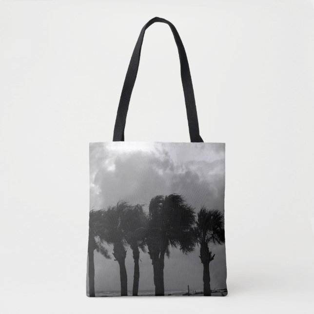 Tropical Stormy Skies Grayscale Tasche (Vorderseite)