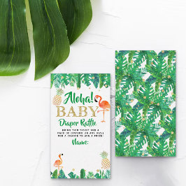 Tropical Summer Beach Luau Boys Baby Dusche Windel Begleitkarte
