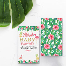 Tropical Summer Beach Luau Girl Baby Dusche Winzer Begleitkarte