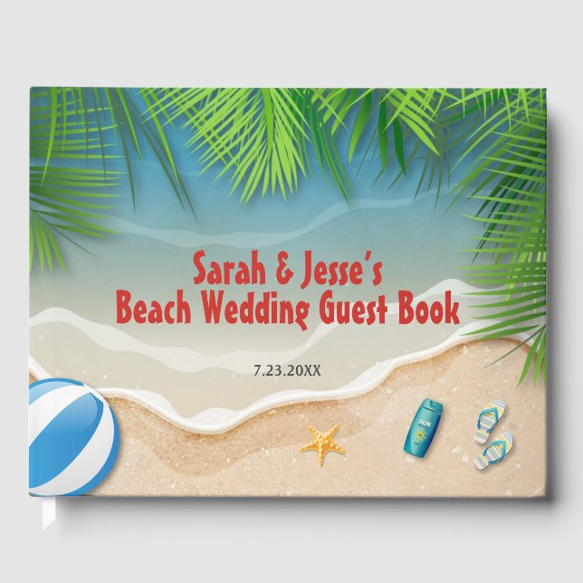 Tropical Summer Beach Party Gästebuch (Vorderseite)