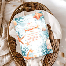 Tropical Summer Beach Starfish Babydusche