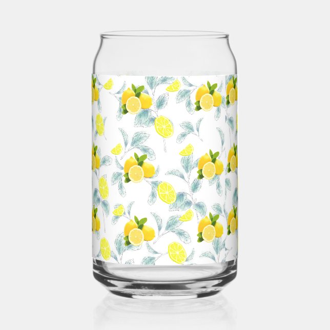 Tropical Summer Citrus frische Orangenlemon Slice Dosenglas (Vorderseite)