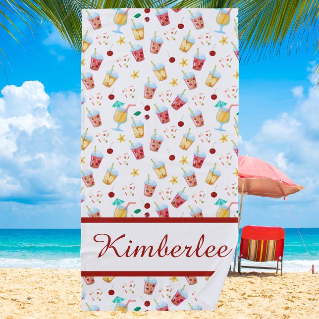 Tropical Summer Colorful Muster Strandtuch (Von Creator hochgeladen)