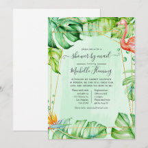 Tropical Summer Geometric Baby Showdusche nach Mai