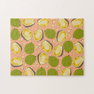 Tropical Summer Jackfruits Pattern - Exotic Frucht
