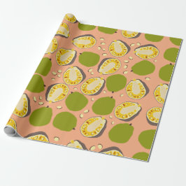 Tropical Summer Jackfruits Pattern - Exotic Frucht Geschenkpapier