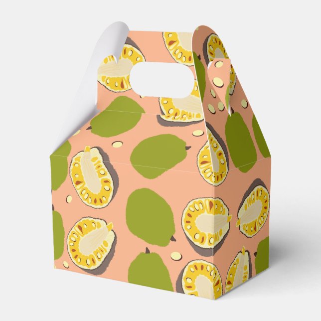 Tropical Summer Jackfruits Pattern - Exotic Frucht Geschenkschachtel (Vorderseite)