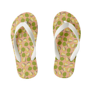 Tropical Summer Jackfruits Pattern - Exotic Frucht Kinderbadesandalen