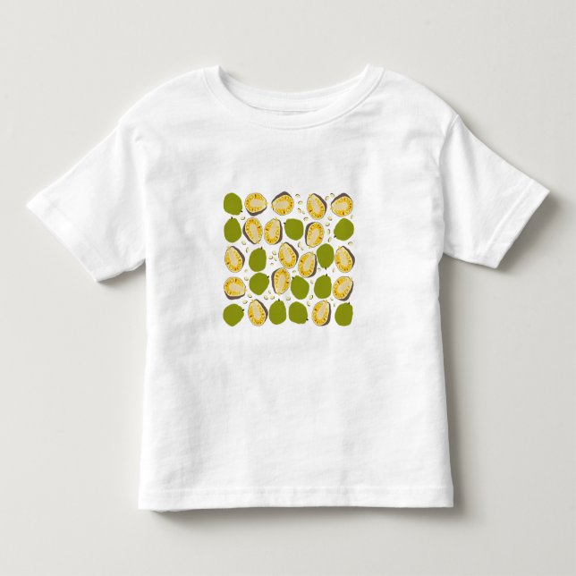 Tropical Summer Jackfruits Pattern - Exotic Frucht Kleinkind T-shirt (Vorderseite)