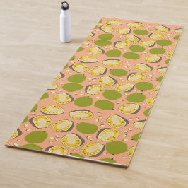 Tropical Summer Jackfruits Pattern - Exotic Frucht Yogamatte