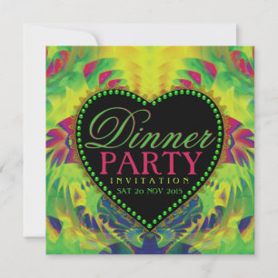 Tropical Summer Love Dinner Invitations