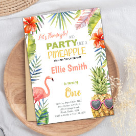 Tropical Summer Party Card für Mädchen Einladung