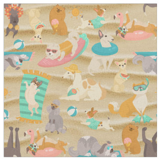 tropical summer sandy beach dogs cute stoff