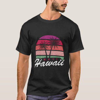 Tropical Summer Vacation Palm Trees Maui Hawaii T-Shirt