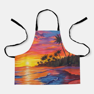 Tropical Sunset Apron Schürze