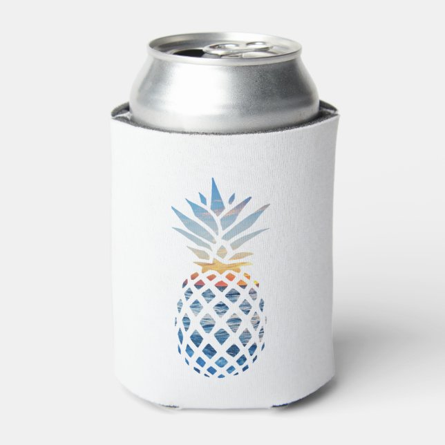 Tropical Sunset Beach Ananas mit Ozean Dosenkühler (Kanne Vorderseite)